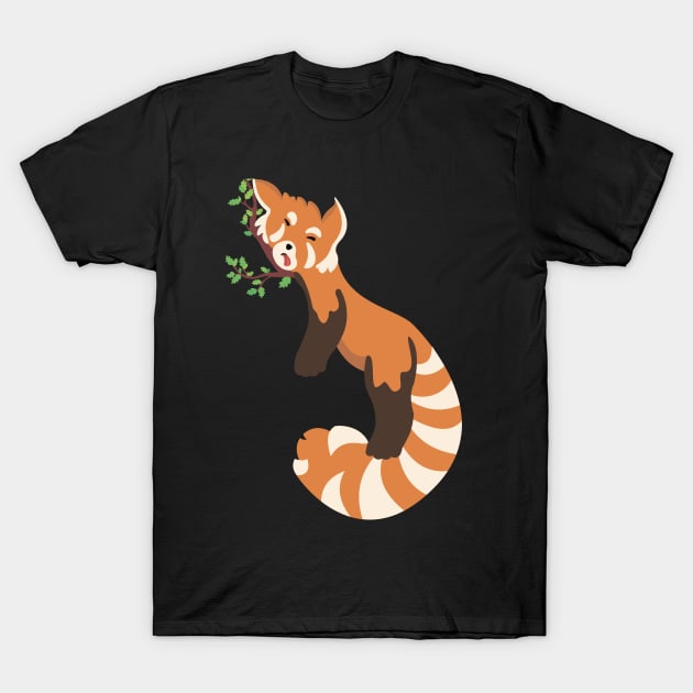 red panda T-Shirt by BrainDrainOnly